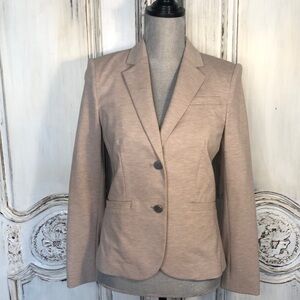 Calvin Klein Neutral Knit Comfort Twin Button Blazer Size   4